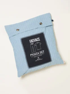 FatFace Seil Light Blue Stripe Trouser Pyjama Set