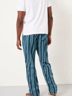FatFace Skye Blue Stripe Pyjama Bottoms