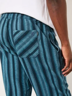 FatFace Skye Blue Stripe Pyjama Bottoms