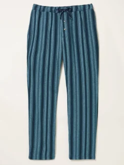 FatFace Skye Blue Stripe Pyjama Bottoms