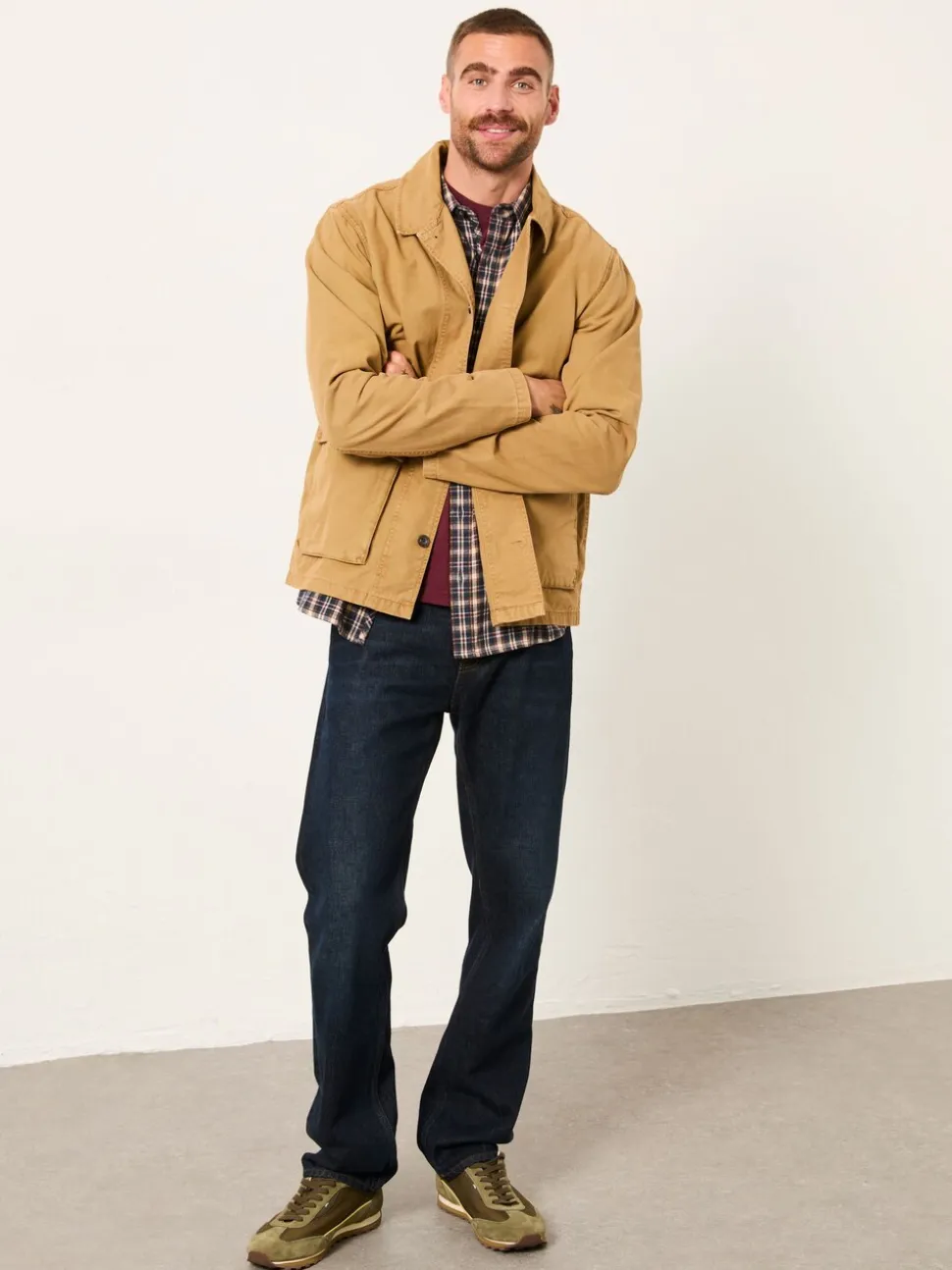 FatFace Stone Garment Dye Worker 100% Cotton Jacket