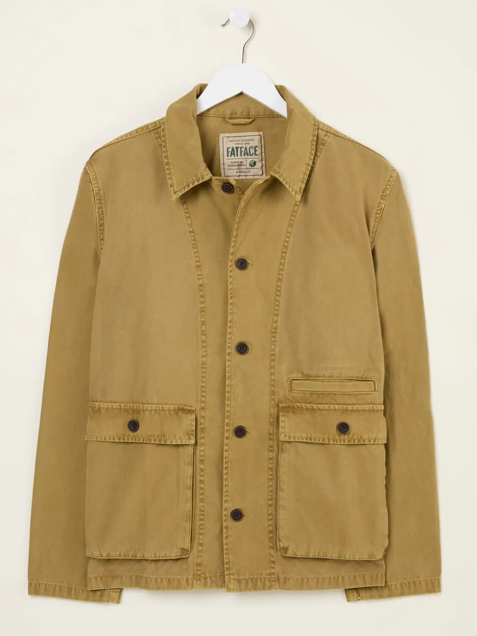 FatFace Stone Garment Dye Worker 100% Cotton Jacket