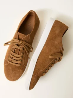 FatFace Tan Brown Mens Suede Trainer