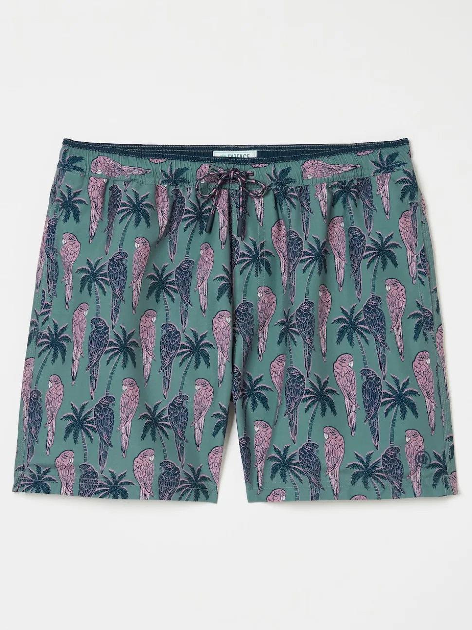 FatFace Trevose Green Parrot Swim Shorts