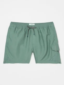 FatFace Trevose Khaki Green Swim Shorts