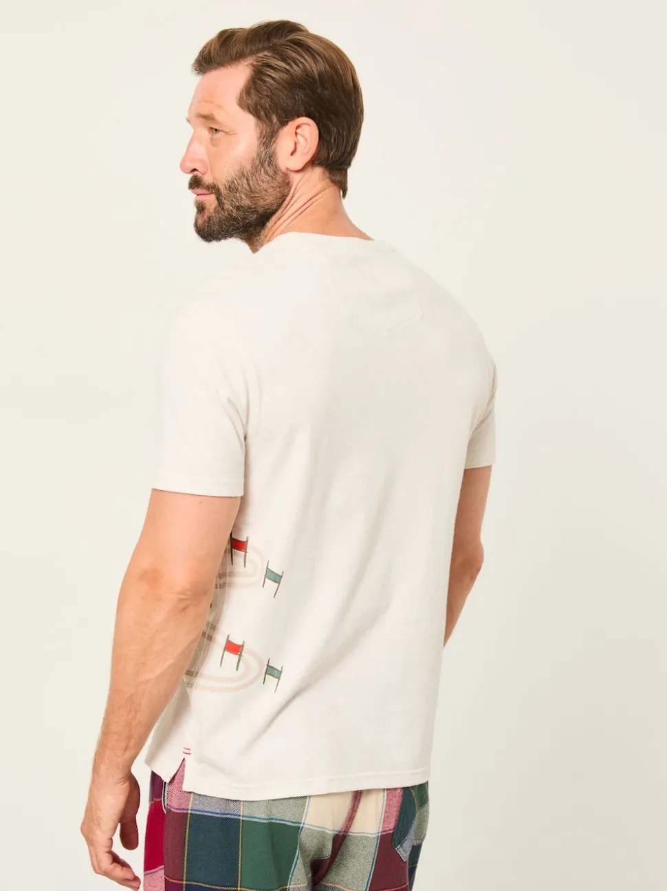 FatFace White Slalom Ski T-Shirt