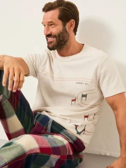 FatFace White Slalom Ski T-Shirt