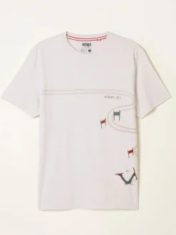 FatFace White Slalom Ski T-Shirt