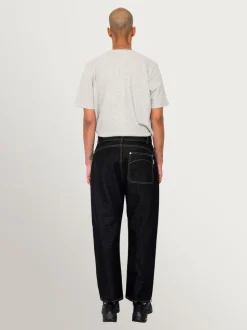 Folk Black Denim Barrel Leg Jeans