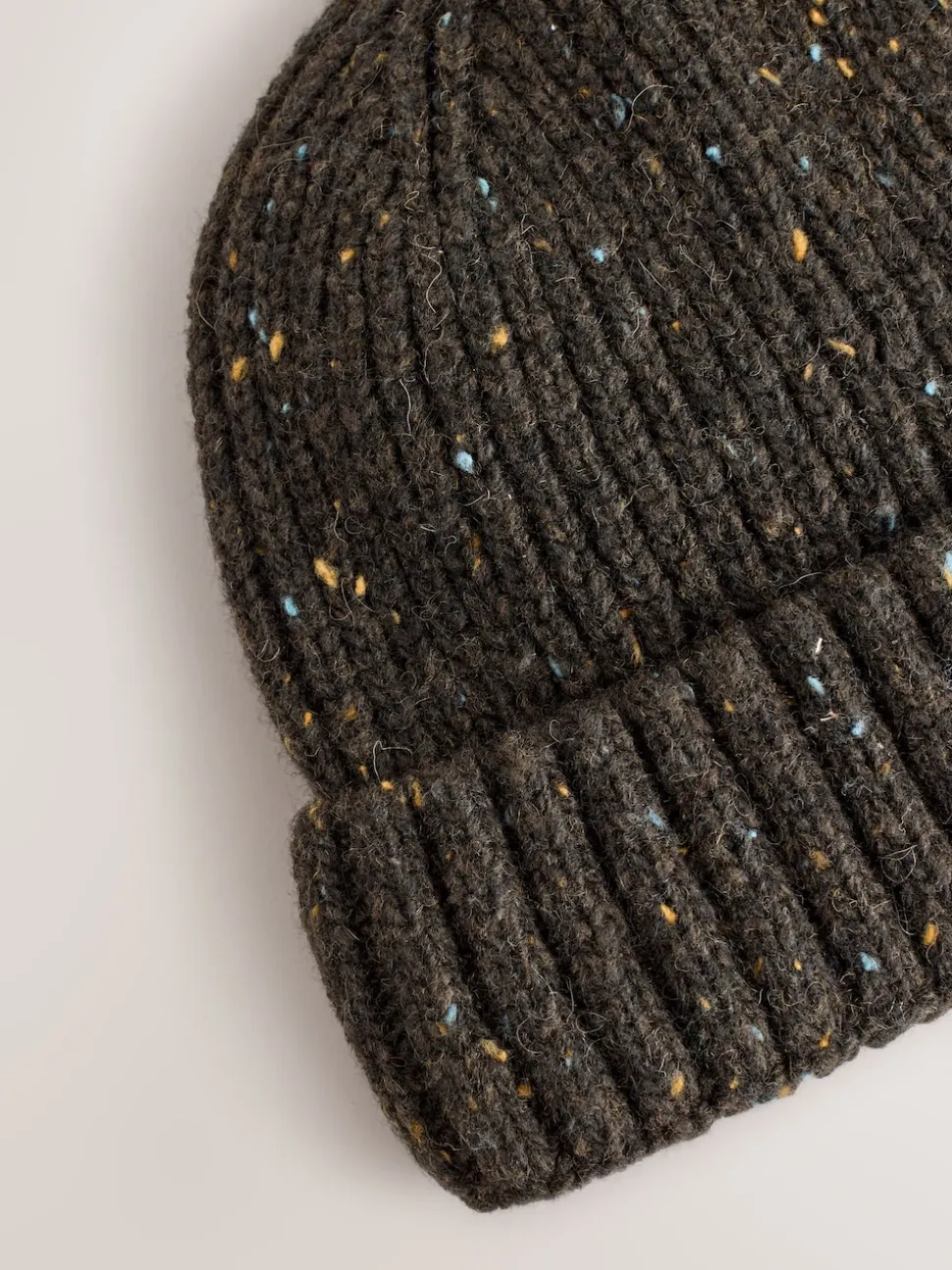 Forest Green Neppy Twist Beanie Hat