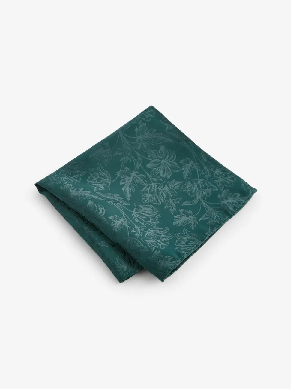 Forest Green Slim Tie And Pocket Square Set