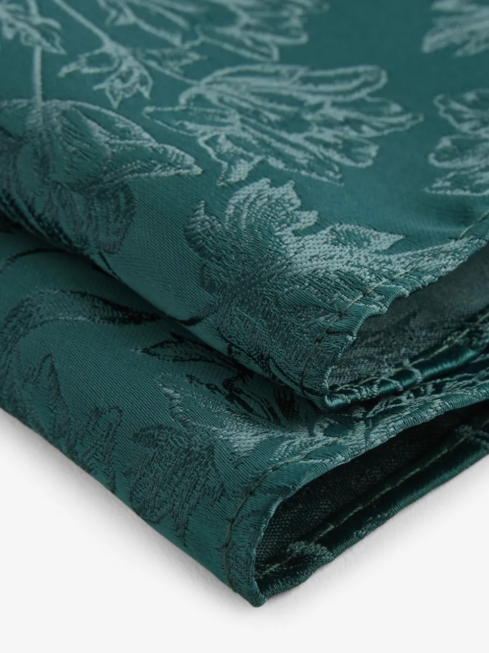 Forest Green Slim Tie And Pocket Square Set