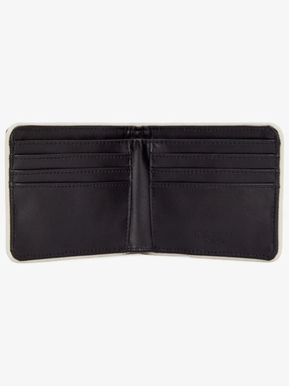 Fred Perry Black Coated Polyester Billfold Wallet