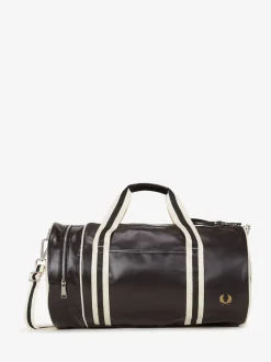 Fred Perry Black Fred Perry Classic Barrel Bag