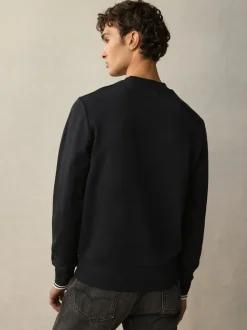 Fred Perry Black Neck Sweatshirt