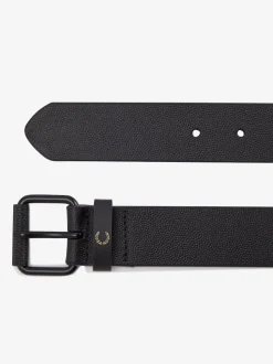 Fred Perry Black Scotchgrain Belt