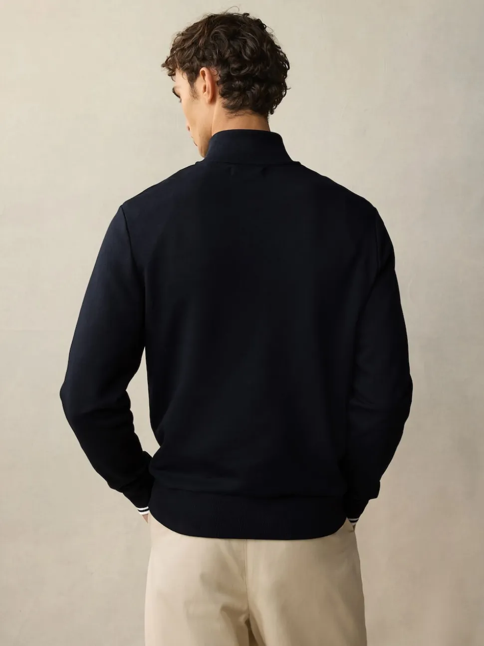 Fred Perry Black Zip Sweatshirt