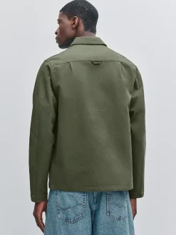 Fred Perry Green Bedford Overshirt