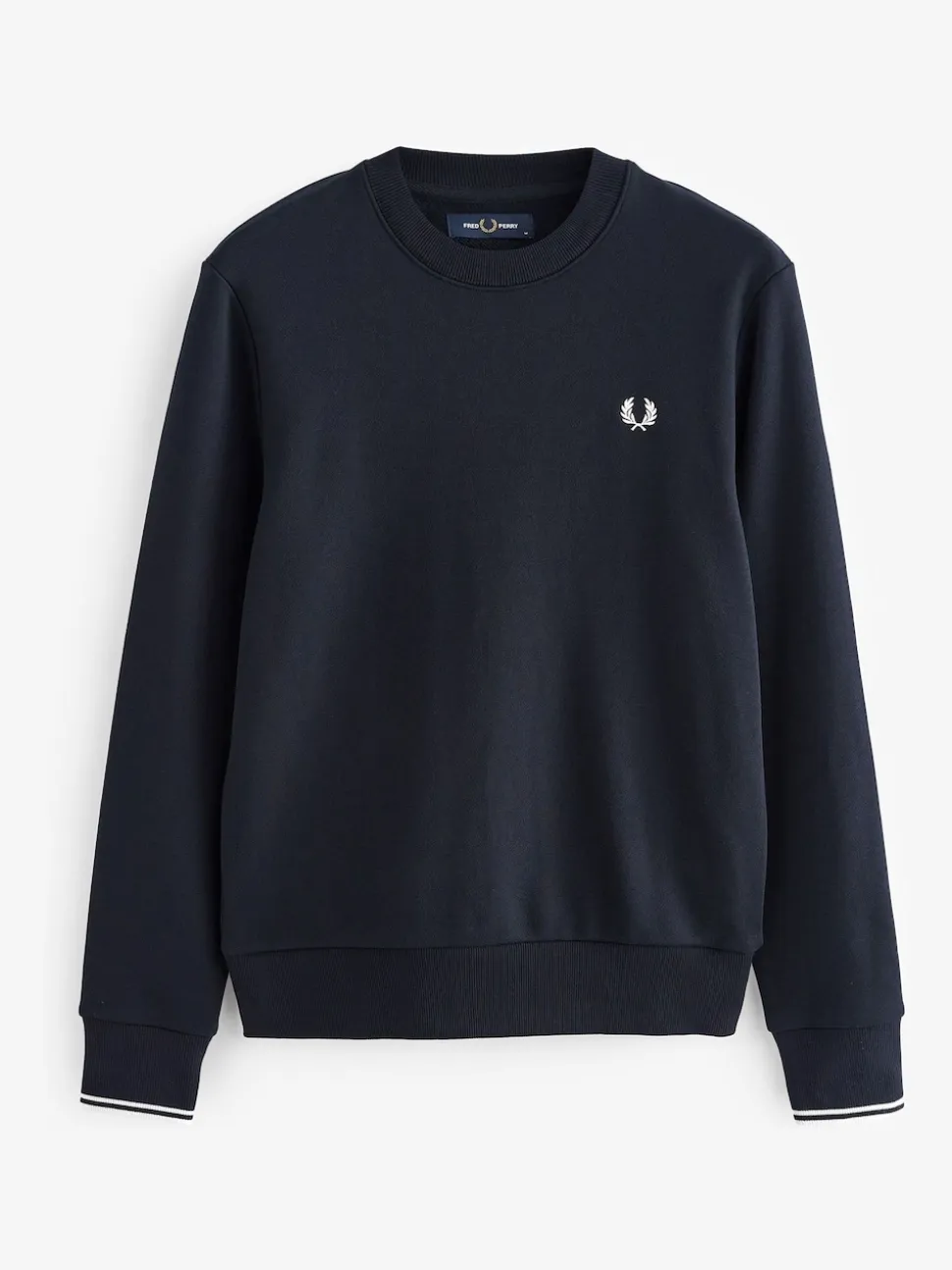 Fred Perry Navy Neck Sweatshirt