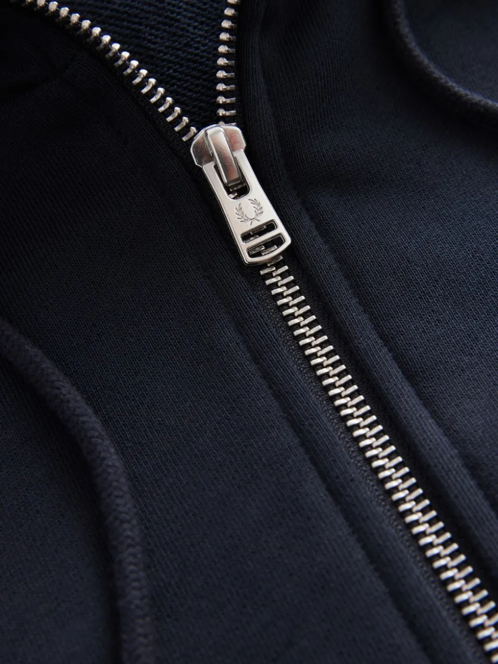 Fred Perry Navy Zip Up Hoodie