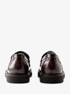 Fred Perry Red GC X FP Penny Loafers