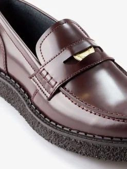 Fred Perry Red GC X FP Penny Loafers