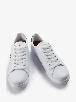 Fred Perry White B722 Leather Trainers