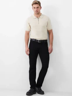 French Connection Black Cotton Blend Slim Fit Stretch Jeans