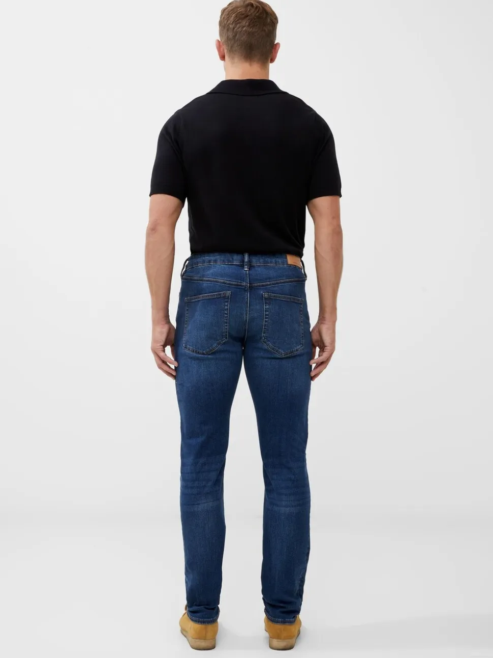 French Connection Blue Cotton Blend Slim Fit Stretch Jeans