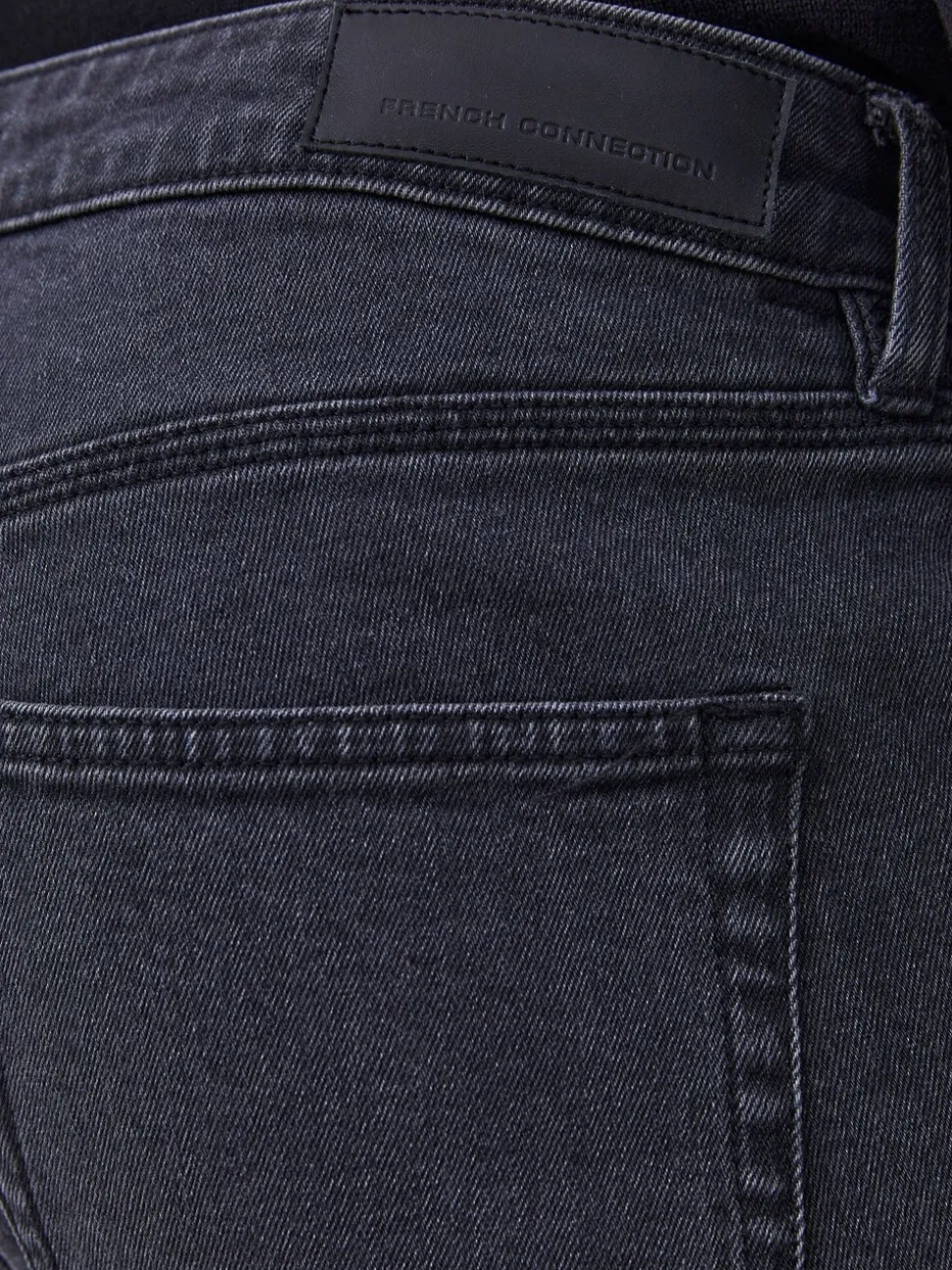 French Connection Grey Cotton Blend Slim Fit Stretch Jeans
