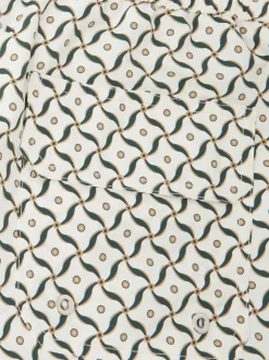 Frescobol Carioca Natural Santos Lotus Print Rio Swim Shorts