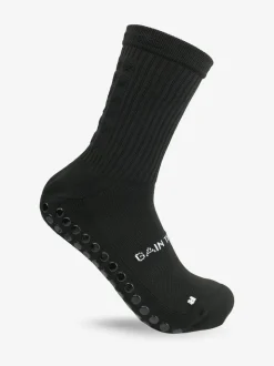Gain the Edge Black Midcalf Football Grip 3.0 Socks