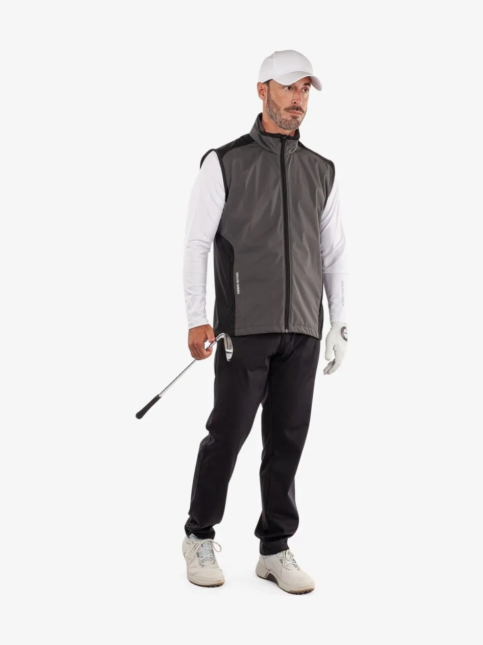 Galvin Green Grey Leo Windproof Golf Vest