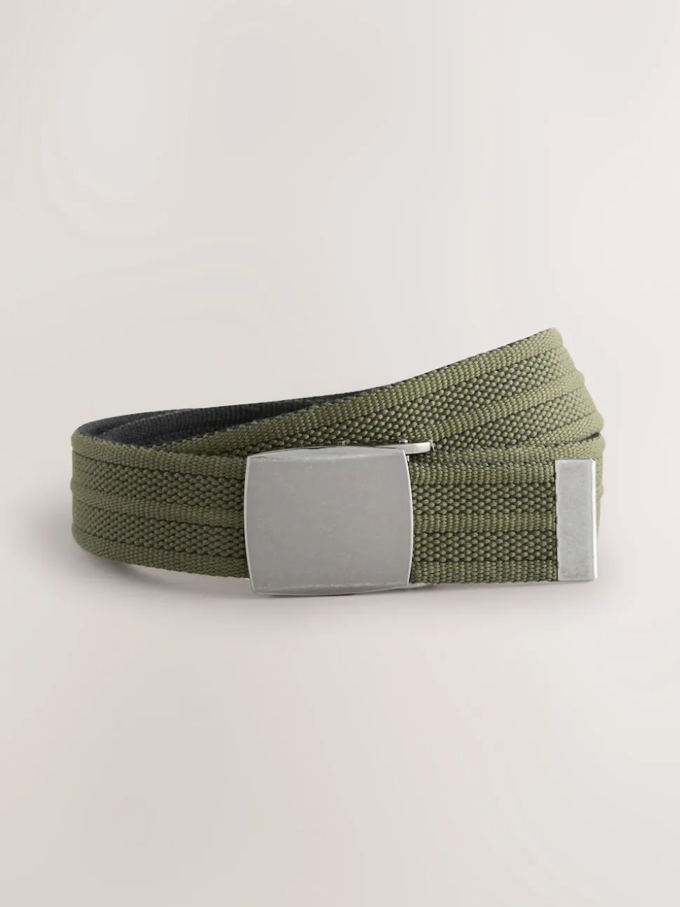 Green Canvas Reversible Belt