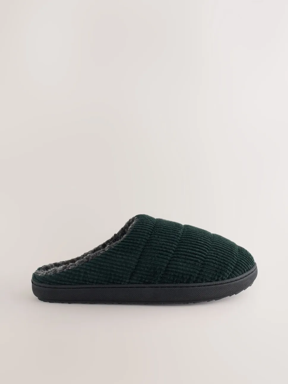Green Cord Mule Slippers