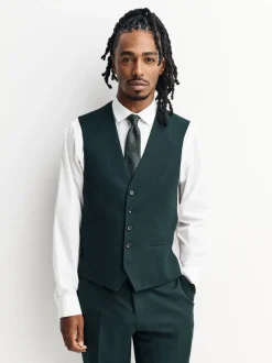 Green Flannel Suit Waistcoat