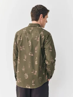 Green Floral Kew Garden Long Sleeve Shirt