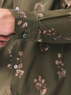 Green Floral Kew Garden Long Sleeve Shirt