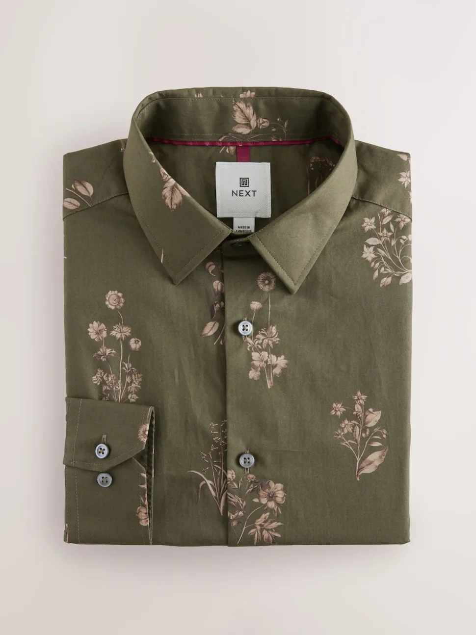 Green Floral Kew Garden Long Sleeve Shirt