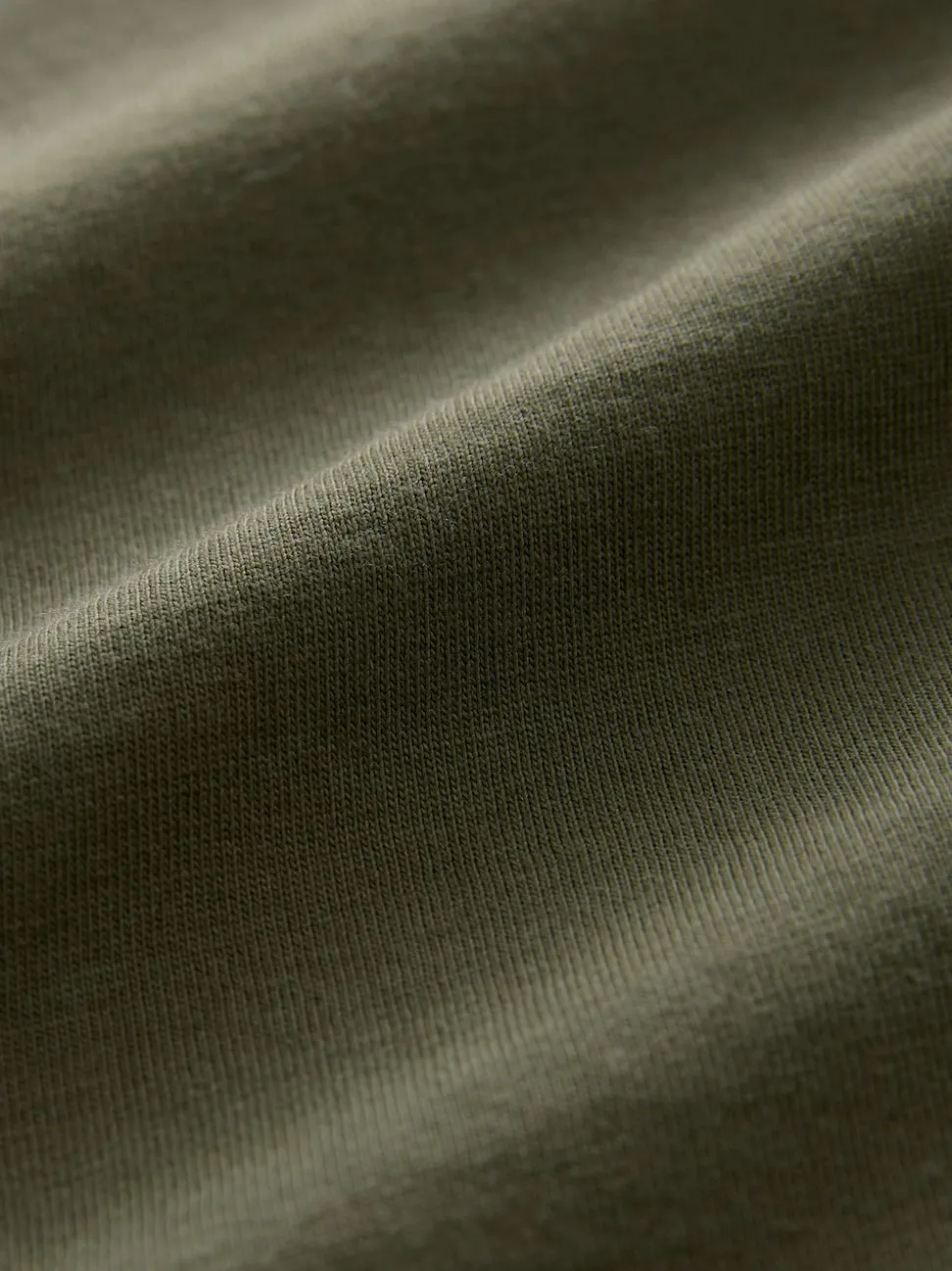 Green Khaki Regular Fit Essential Crew Neck Cotton T-Shirt