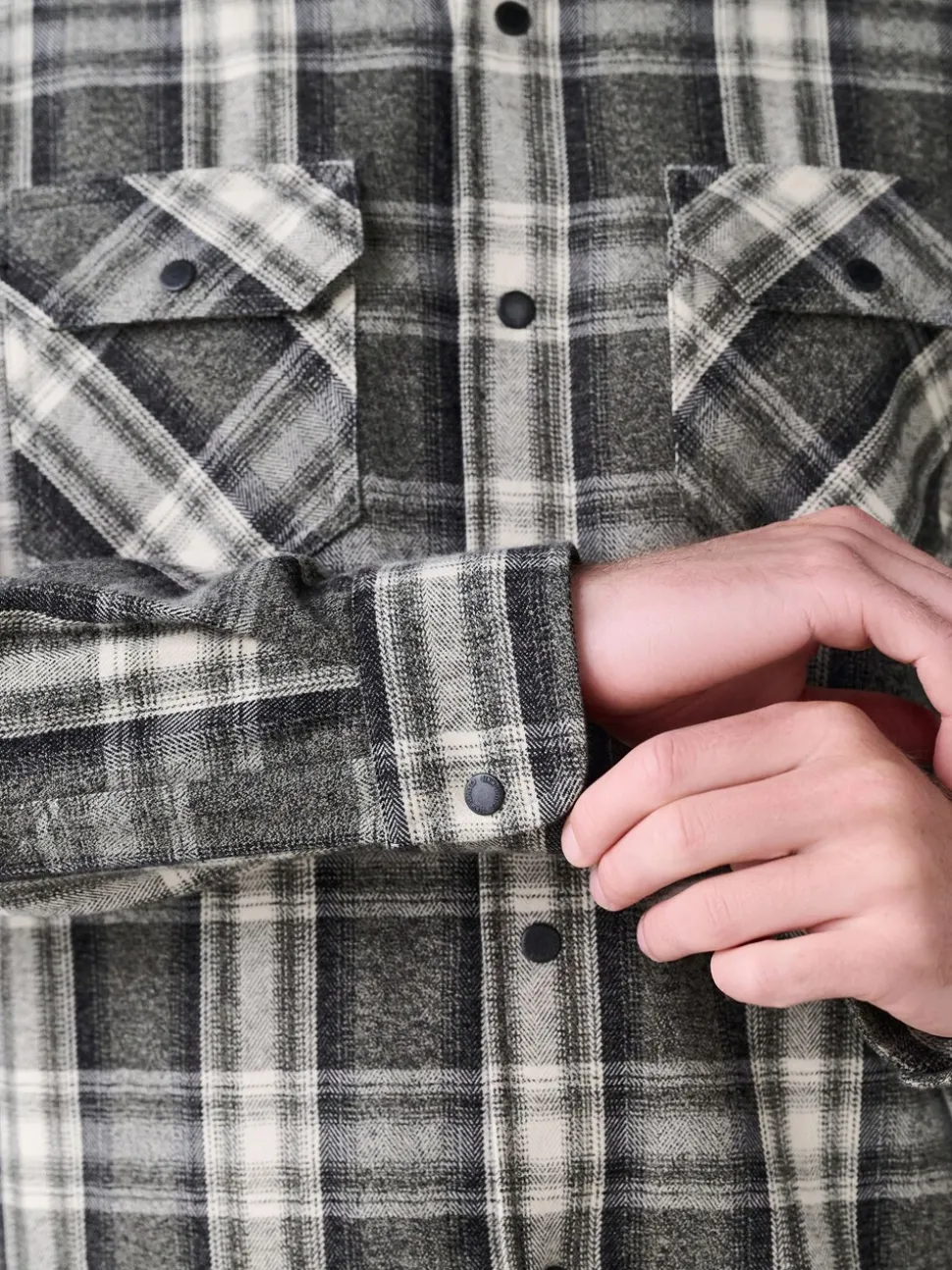 Green Long Sleeve Check Shirt