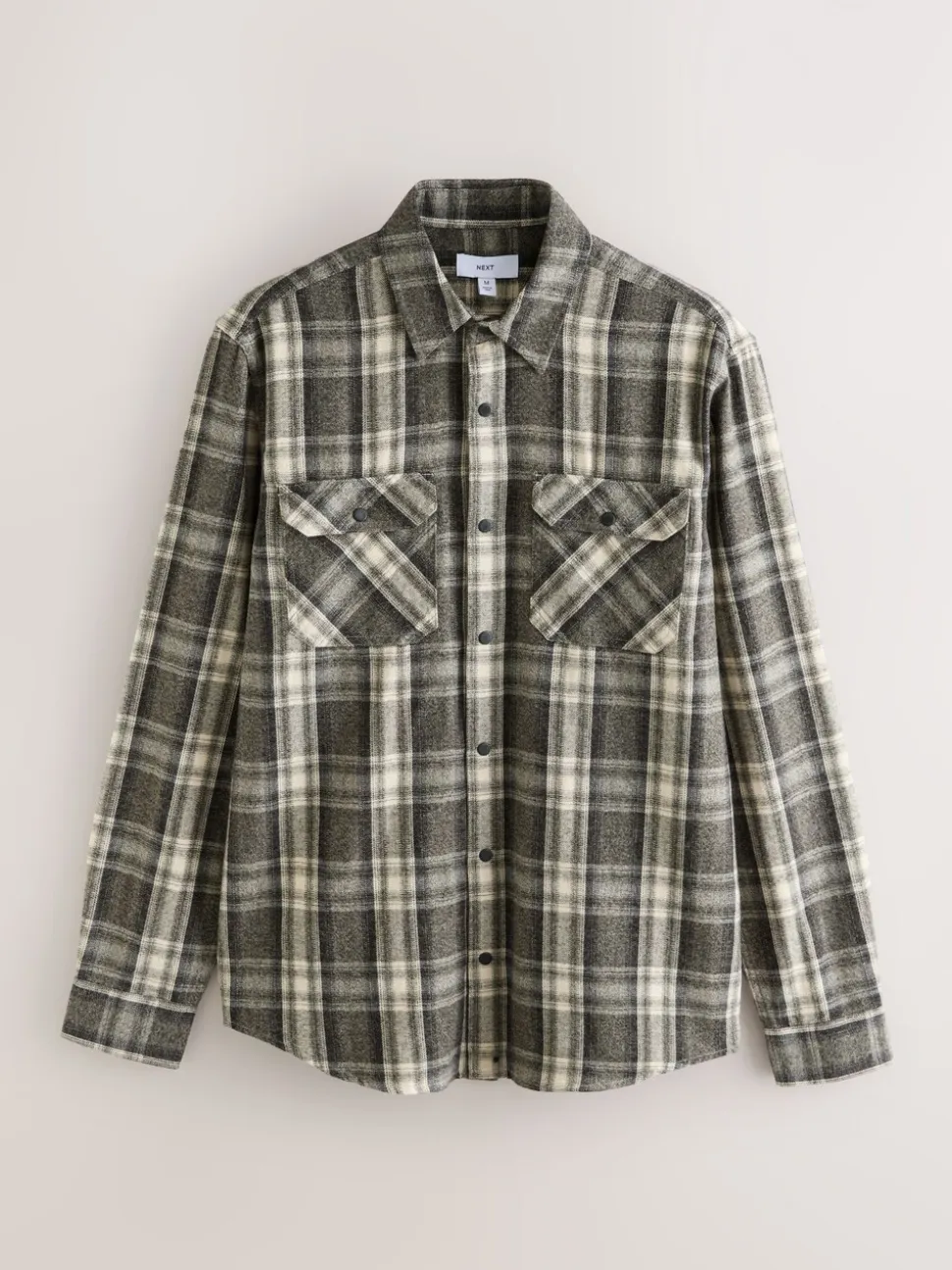 Green Long Sleeve Check Shirt