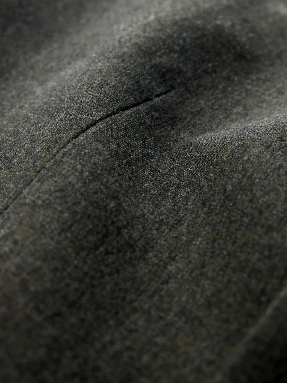 Green Merino Wool Blend Suit Waistcoat