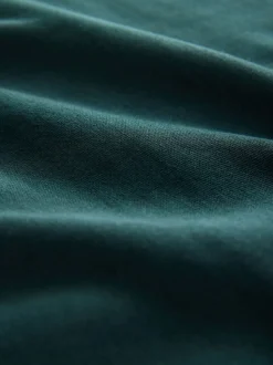 Green Oversized Heavyweight Cotton Rich Crew Neck Sweatshirt