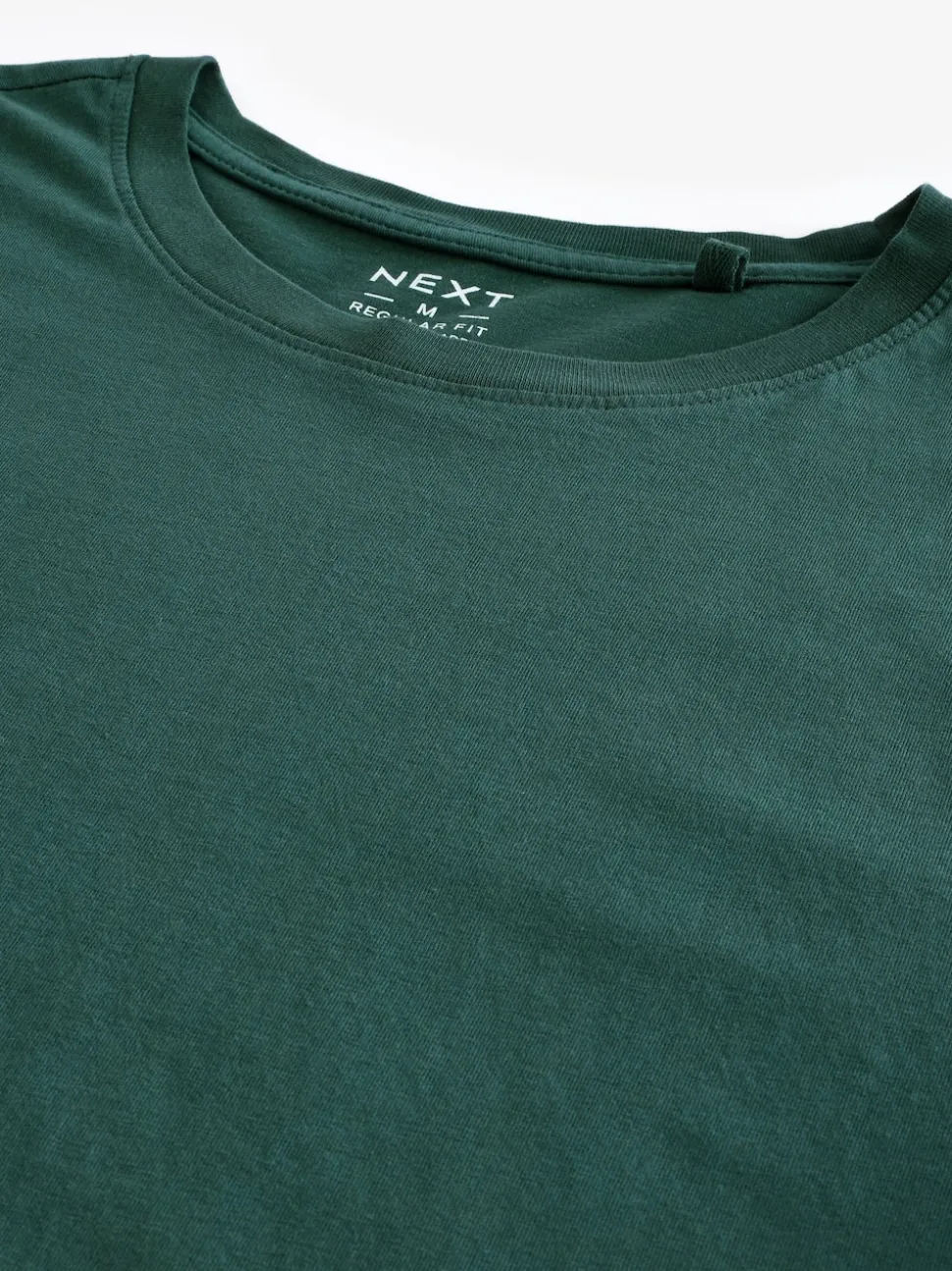 Green Pine Regular Fit Essential Crew Neck Cotton T-Shirt