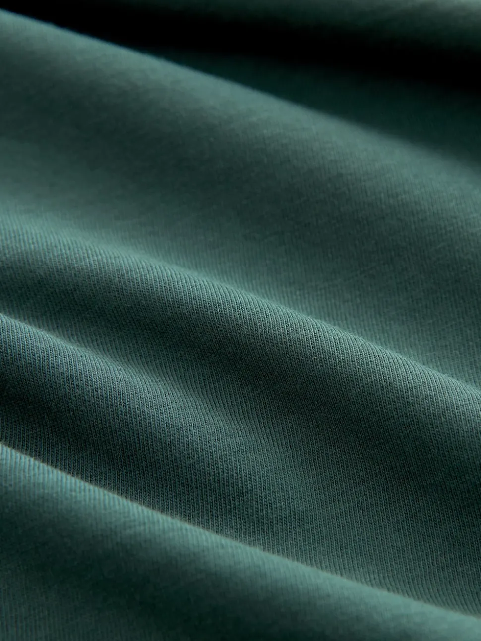Green Pine Slim Fit Essential Crew Neck Cotton T-Shirt