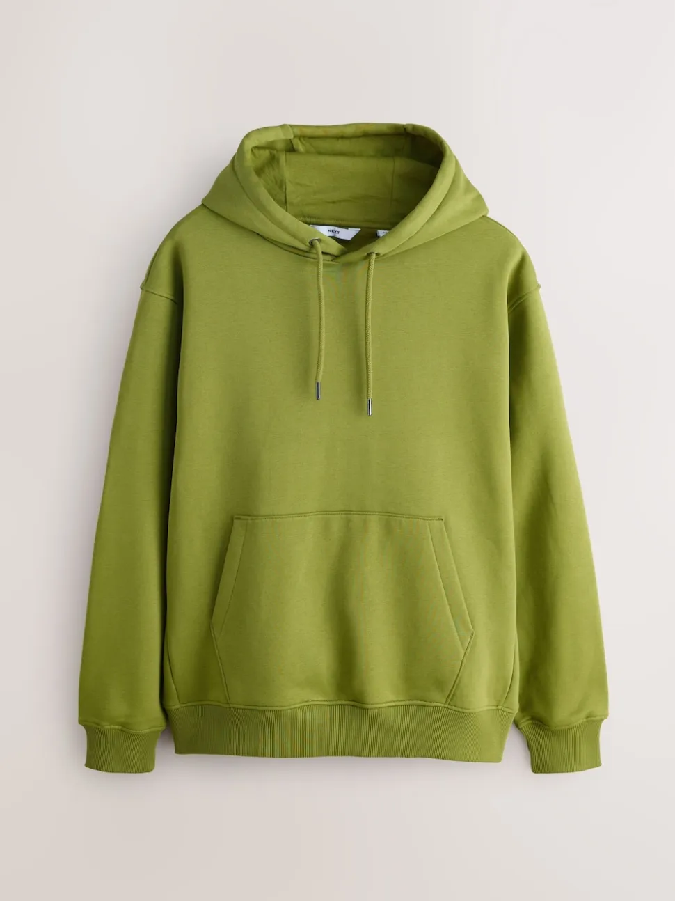 Green Regular Fit Heavyweight Cotton Rich Jersey Hoodie