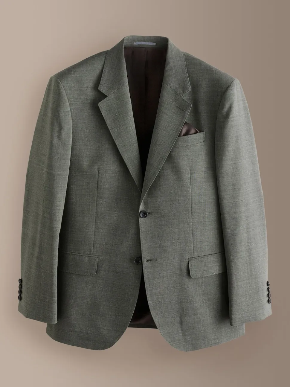 Green Regular Fit Signature Nova Fides 100% Italian Wool Suit Jacket