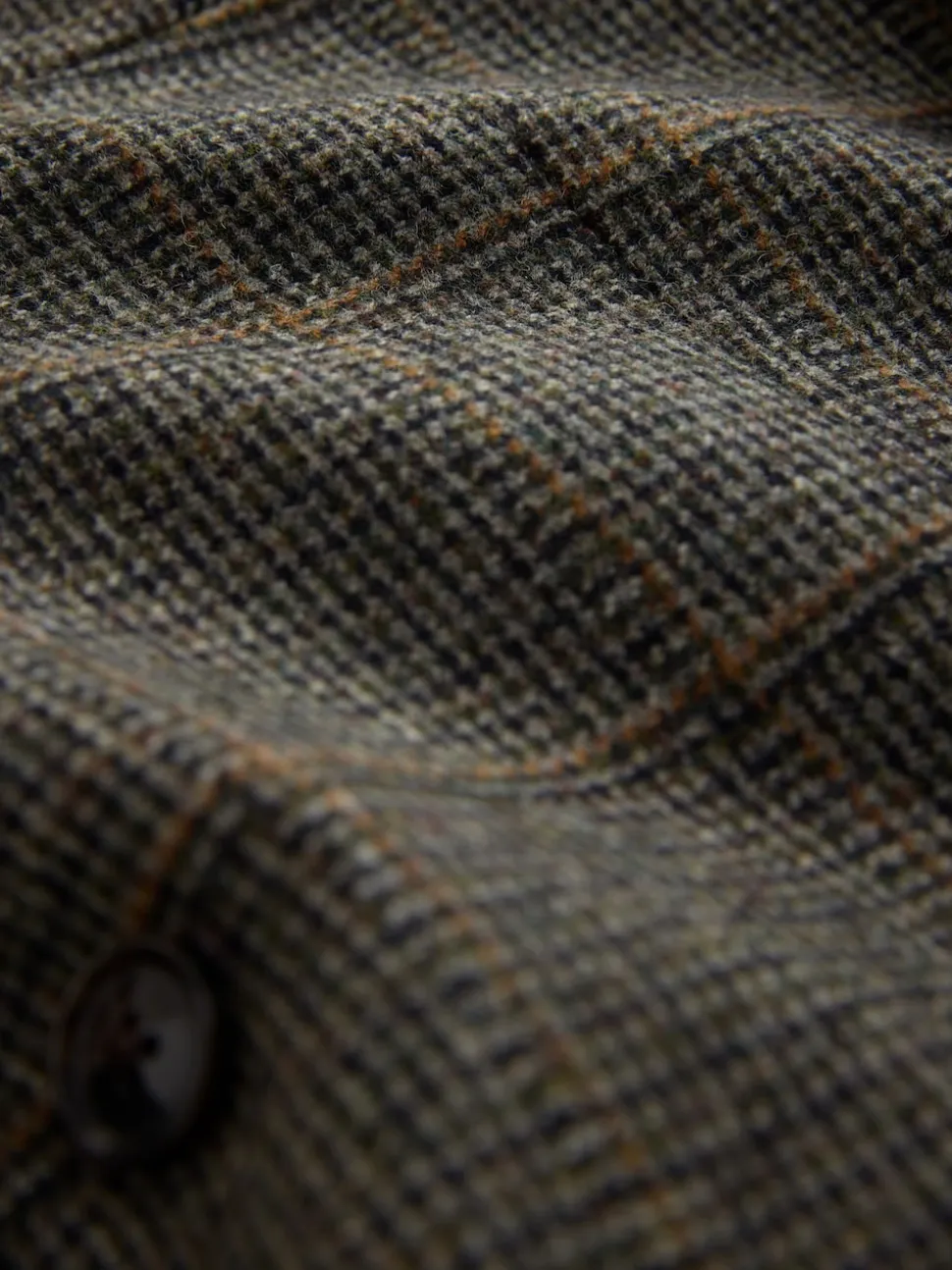 Green Regular Fit Signature Abraham Moon 100% Wool Tweed Check Suit Jacket