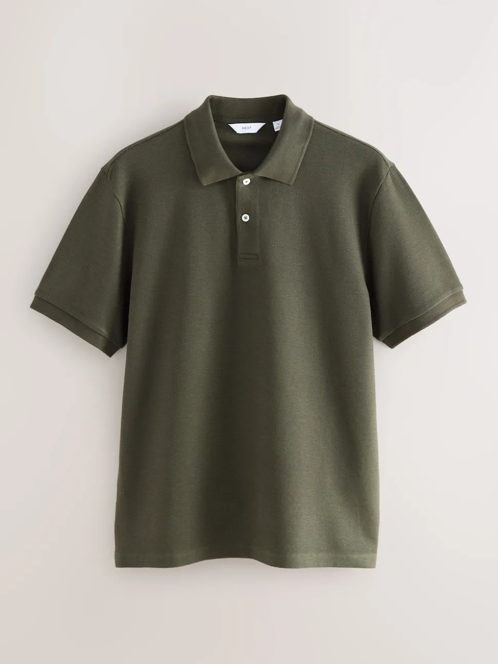 Green Regular Fit Textured Smart Polo Shirt